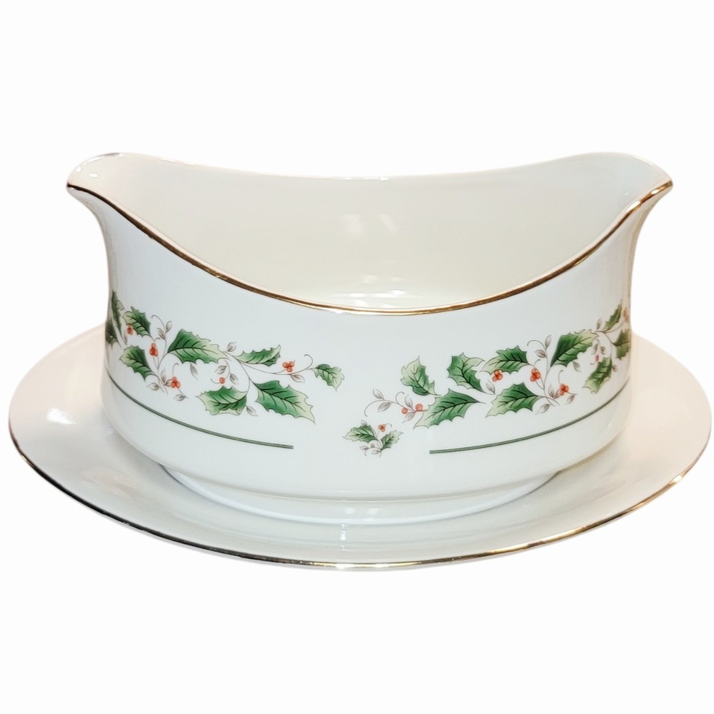 Vintage A Season of Wonder Gravy Boat w Underplate Fine China Japan - Picture 4 of 5